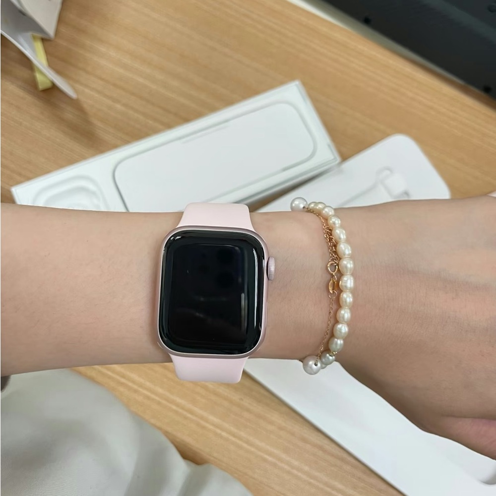 Apple Smartwatch with Brown Band